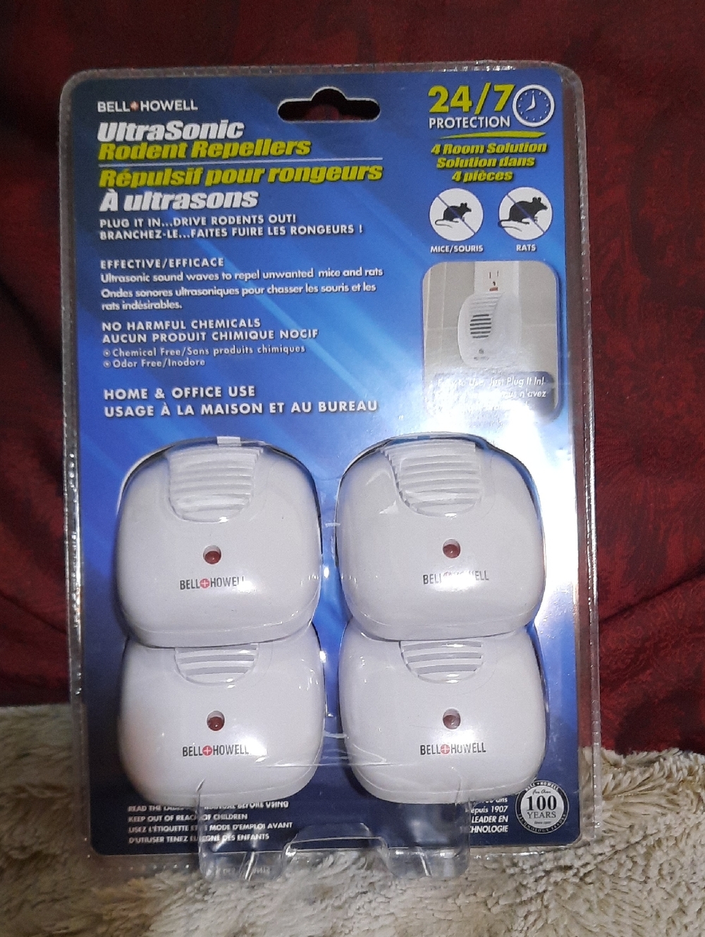 Bell + Howell White Ultrasonic Rodent Repellers - 4 Pack